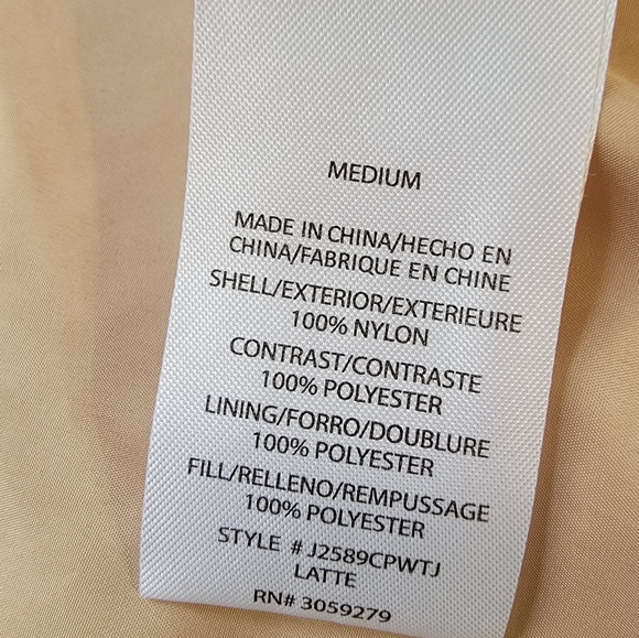 Thread & Supply Beige Vest With Sherpa Around Arm Holes And Neck, Sz Med - Picture 8 of 10